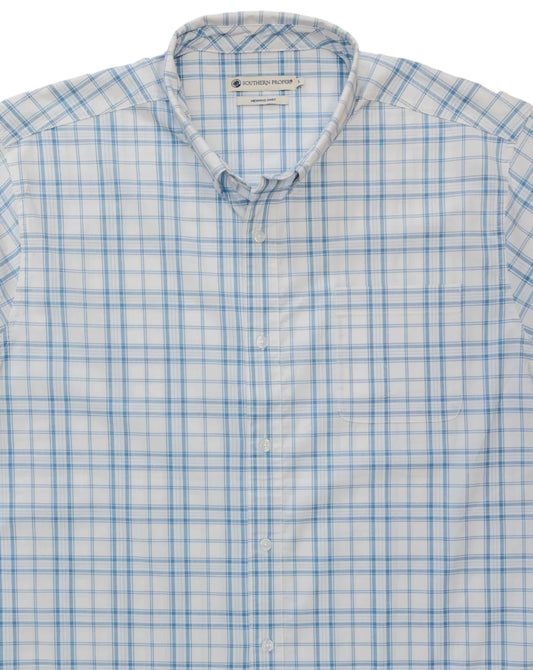 Royal Woven Button Down | Coastal Blue