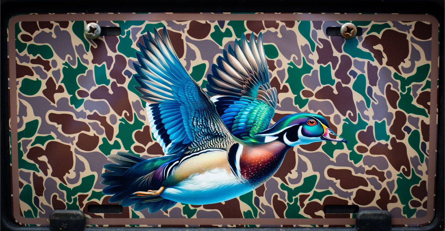 Wood Duck Vehicle Tag