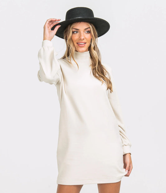 Mockneck Sweater Dress