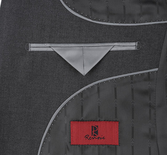 Solid Classic Fit Blazer | Charcoal