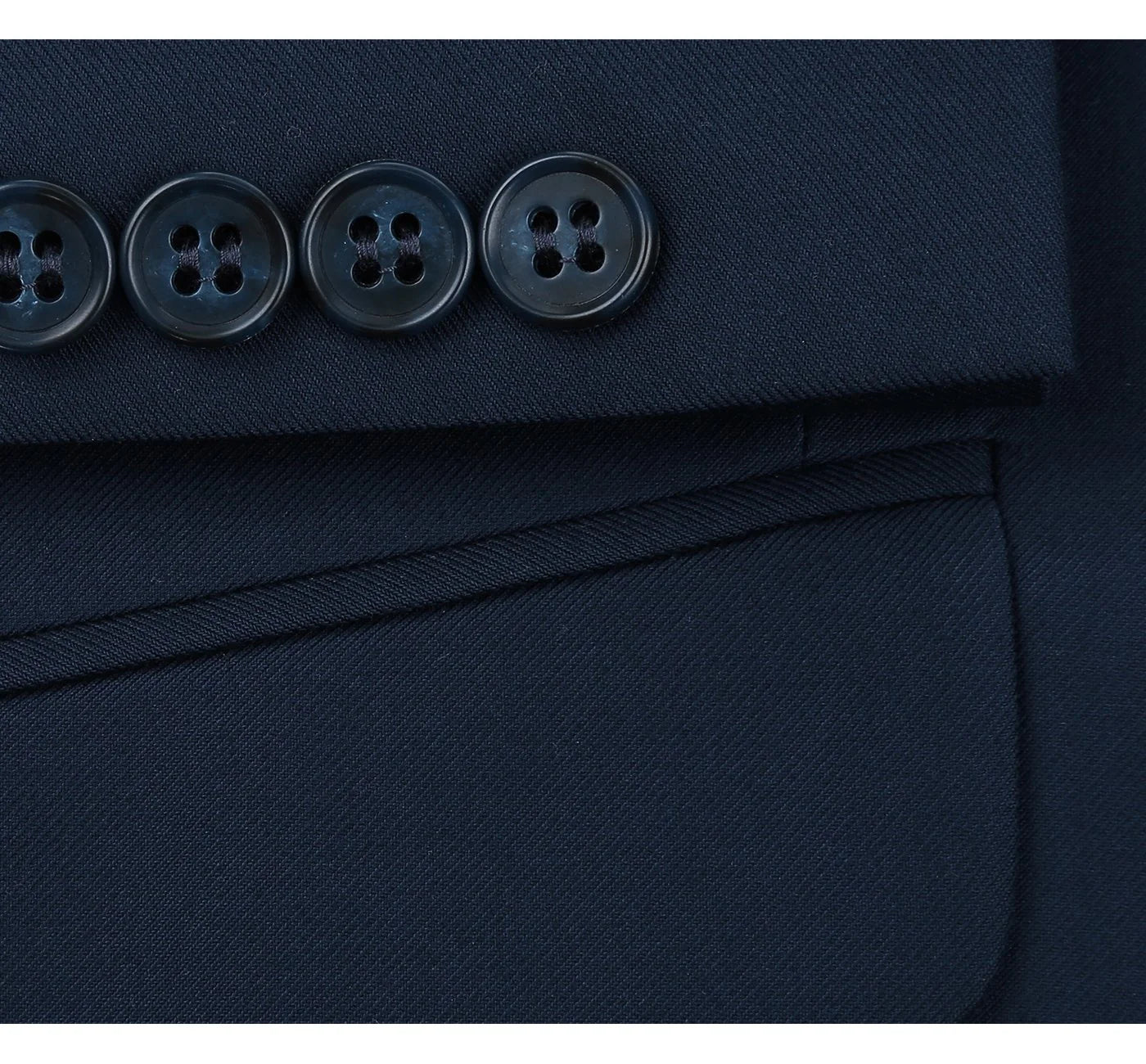 Solid Slim Fit Blazer | Navy