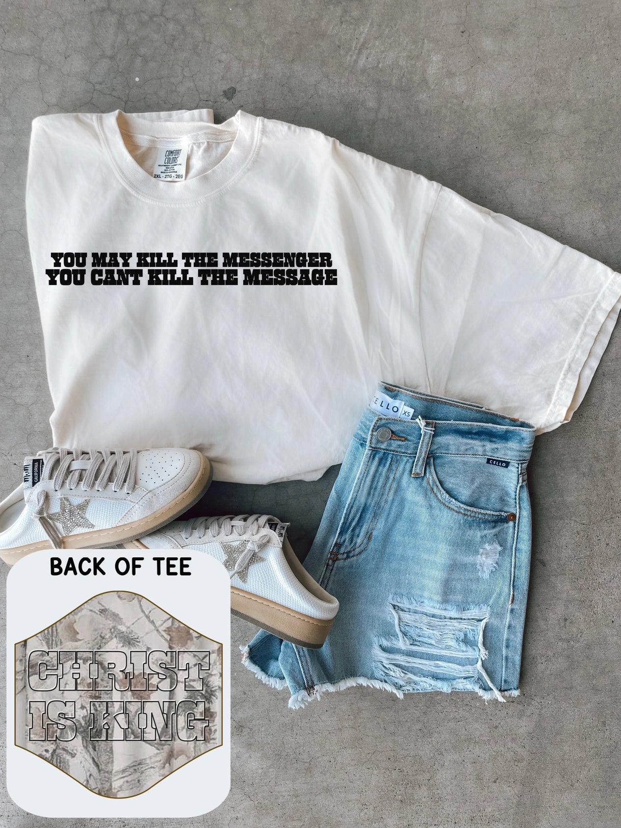 Charlie Kirk Can't Kill the Message Tee
