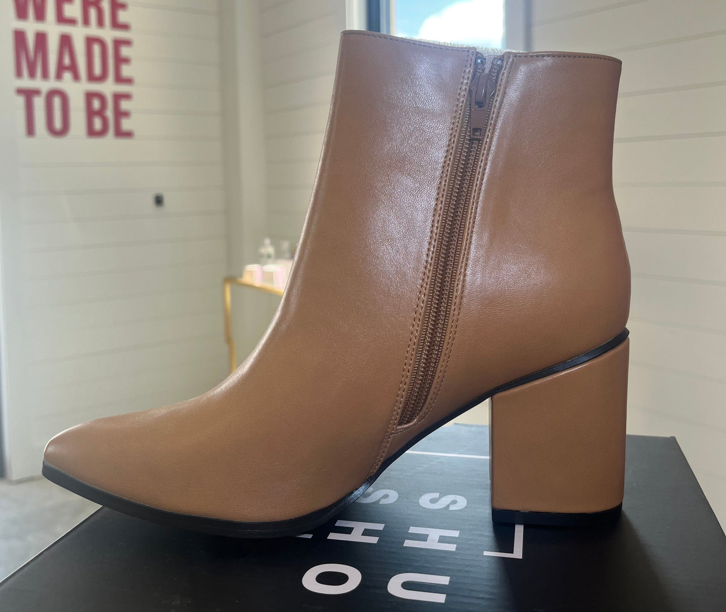 Vilma Tan Booties | Shu Shop