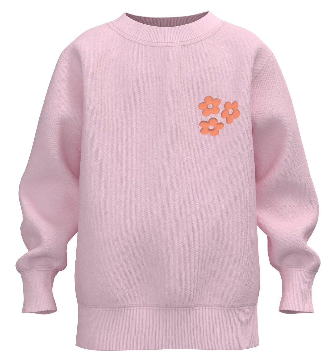Girls Puff Print Sweatshirt