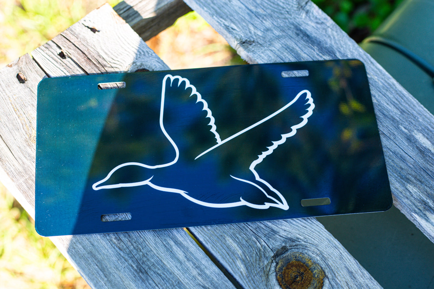 Black Mallard Vehicle Tag