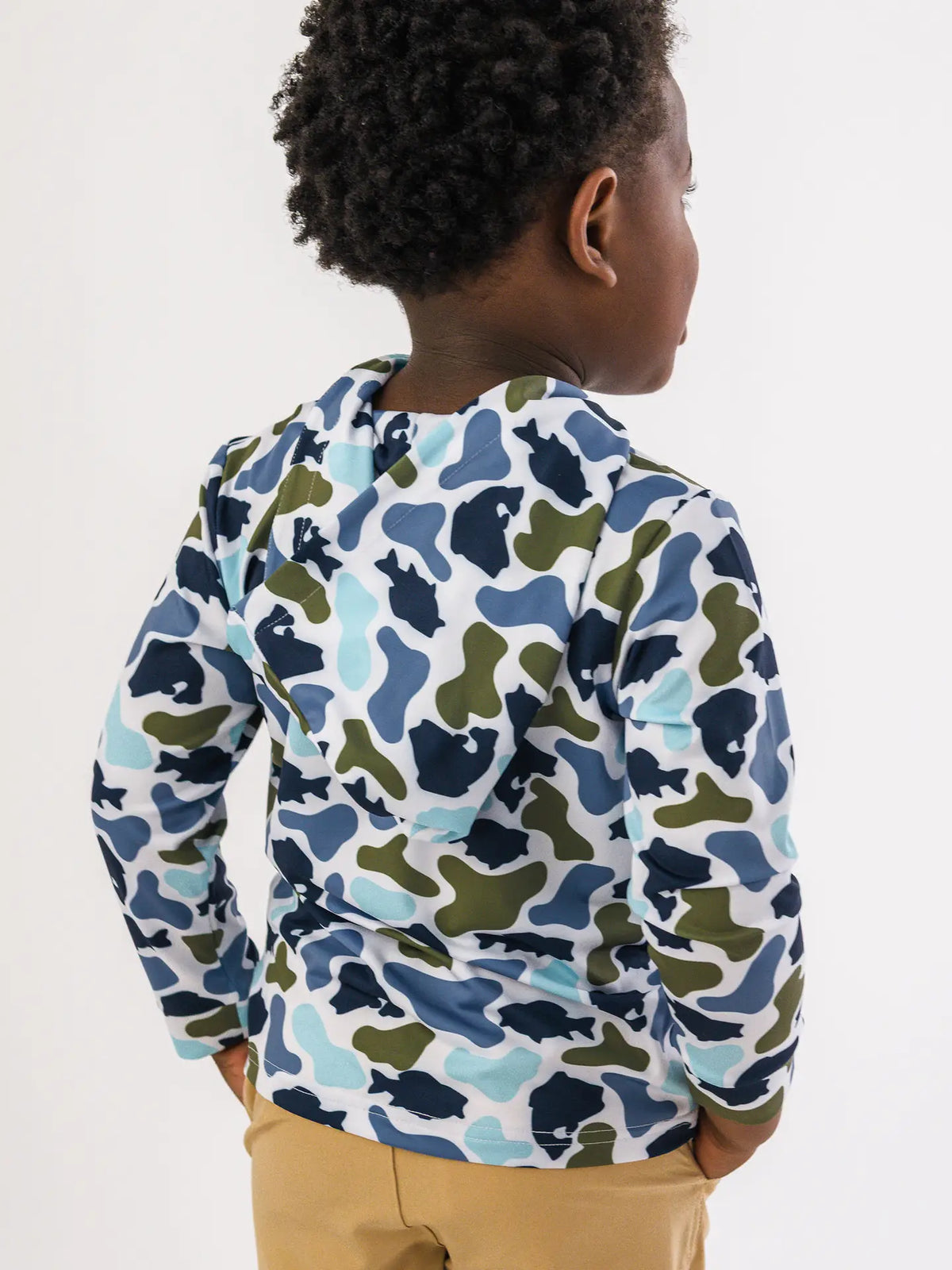 Youth Fish Camo Performance Hoodie