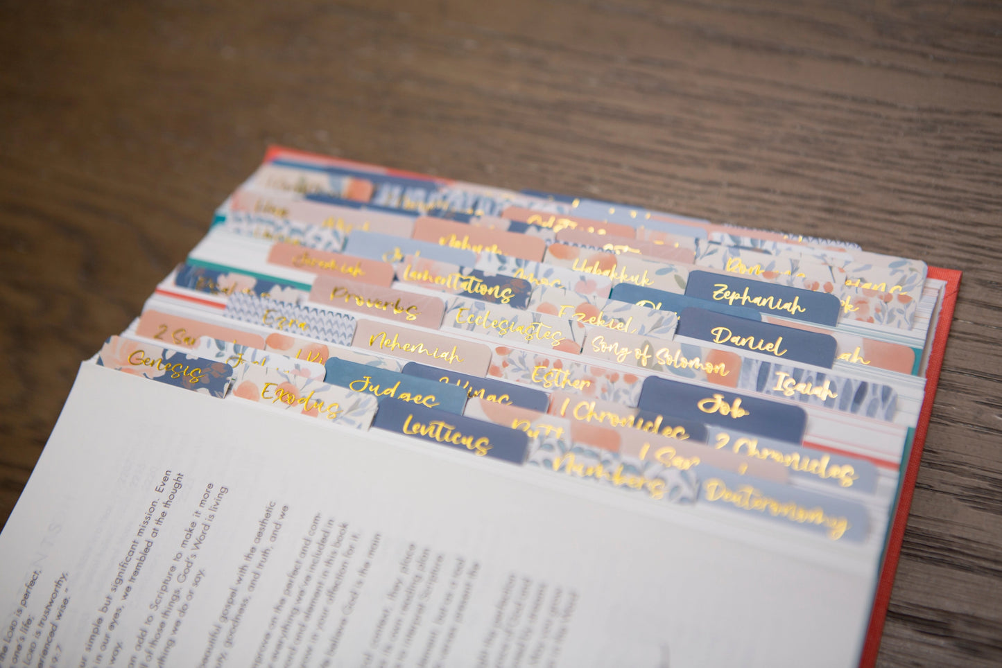 Bible Index Tabs for Women | Blue, Pink & Floral