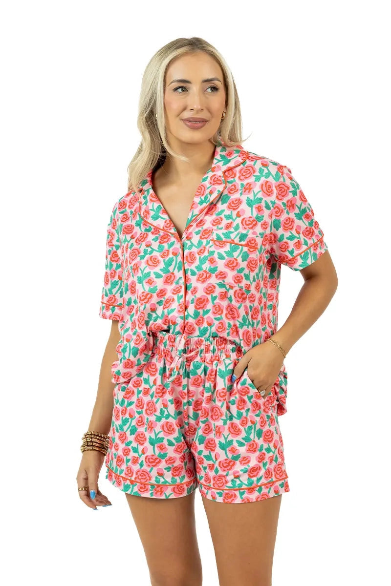 Whimsical Roses Pajama Set