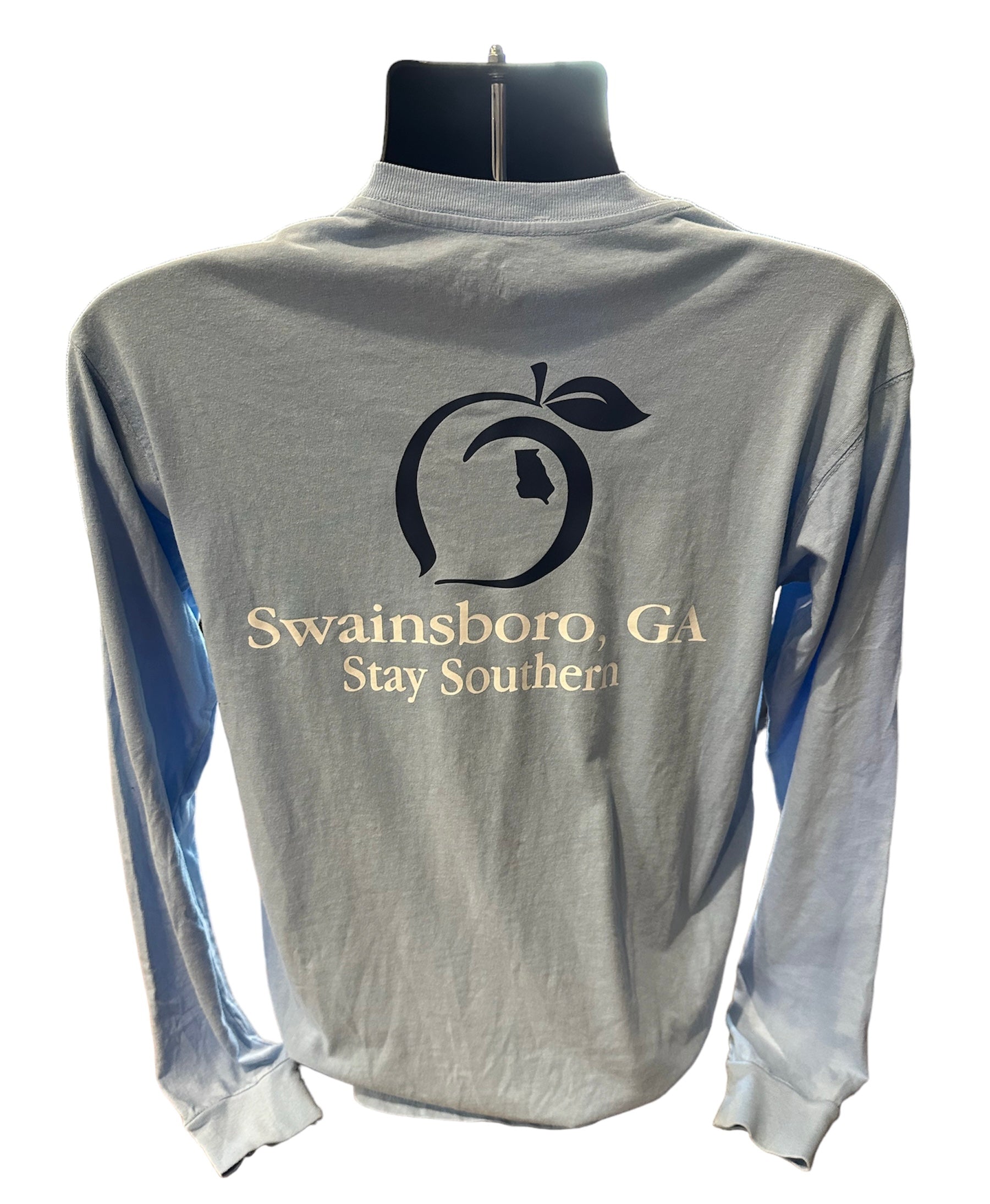 Swainsboro, GA Hometown Pocket Tee Sky Blue – J R Outfitters