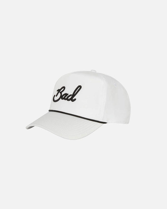 "Bad" Rope Golf Hat | White