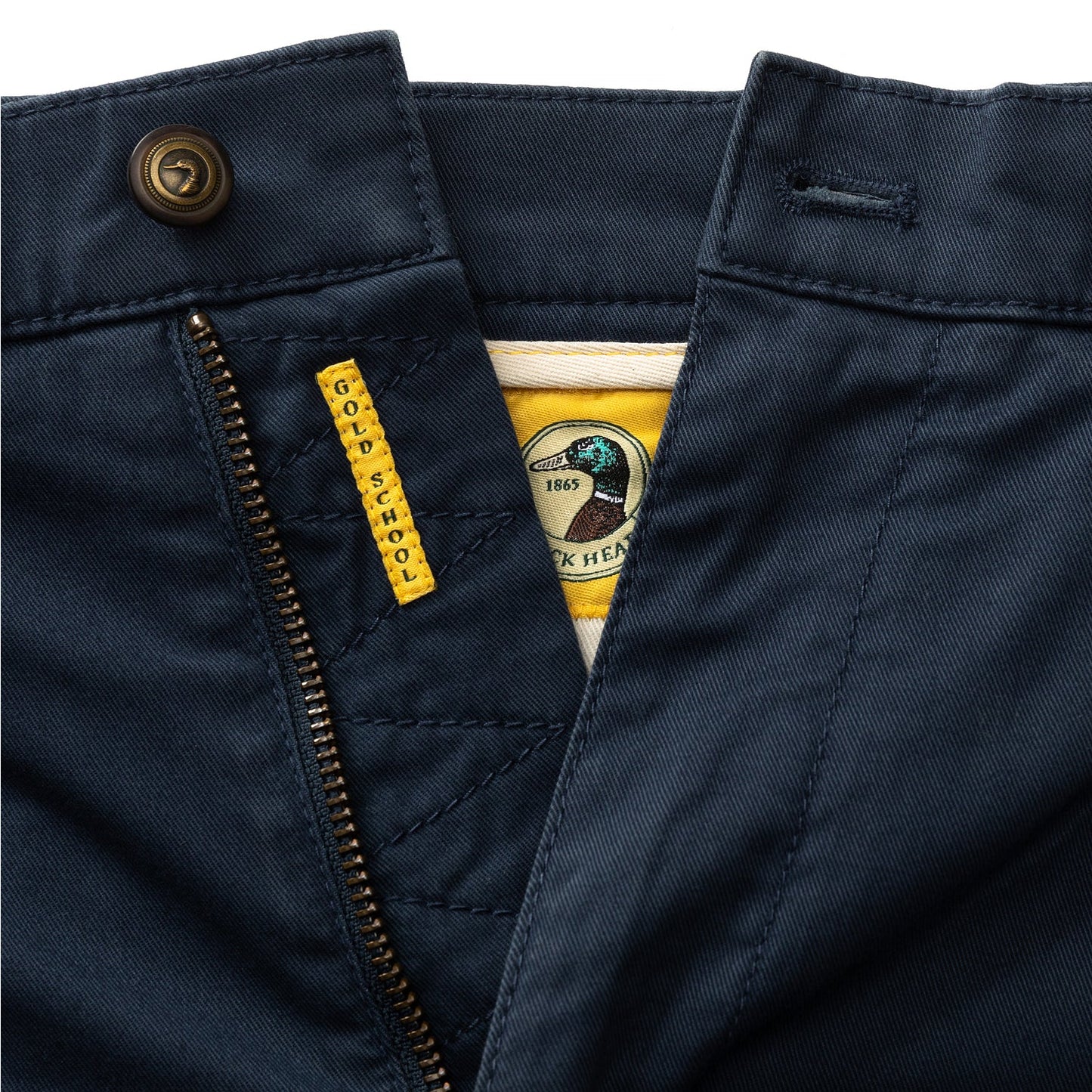 Classic Fit Gold School Chino | Navy