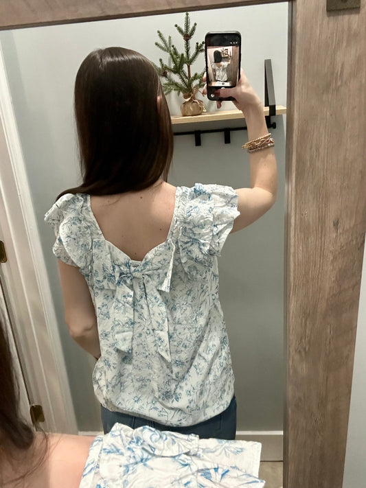 Sweet Caroline Top | Blue