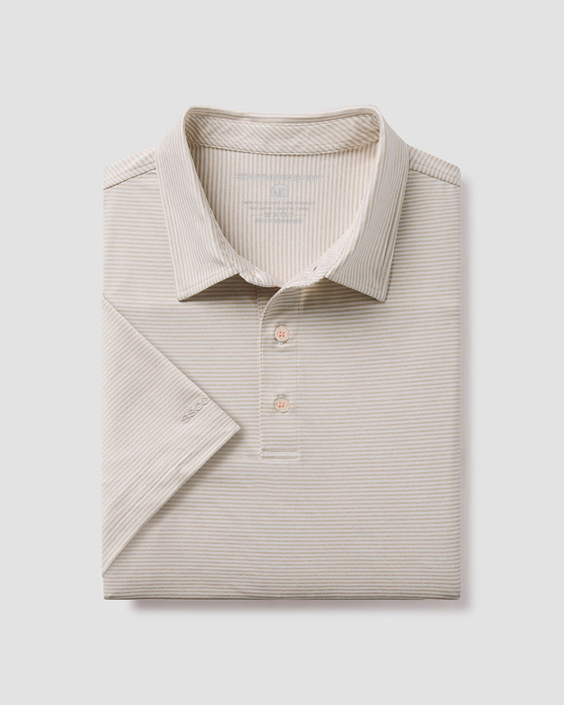 Heather Madison Stripe Polo | Mojave