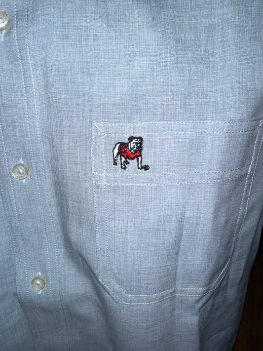 Dock Short Sleeve Button-Down - Seagull Gray