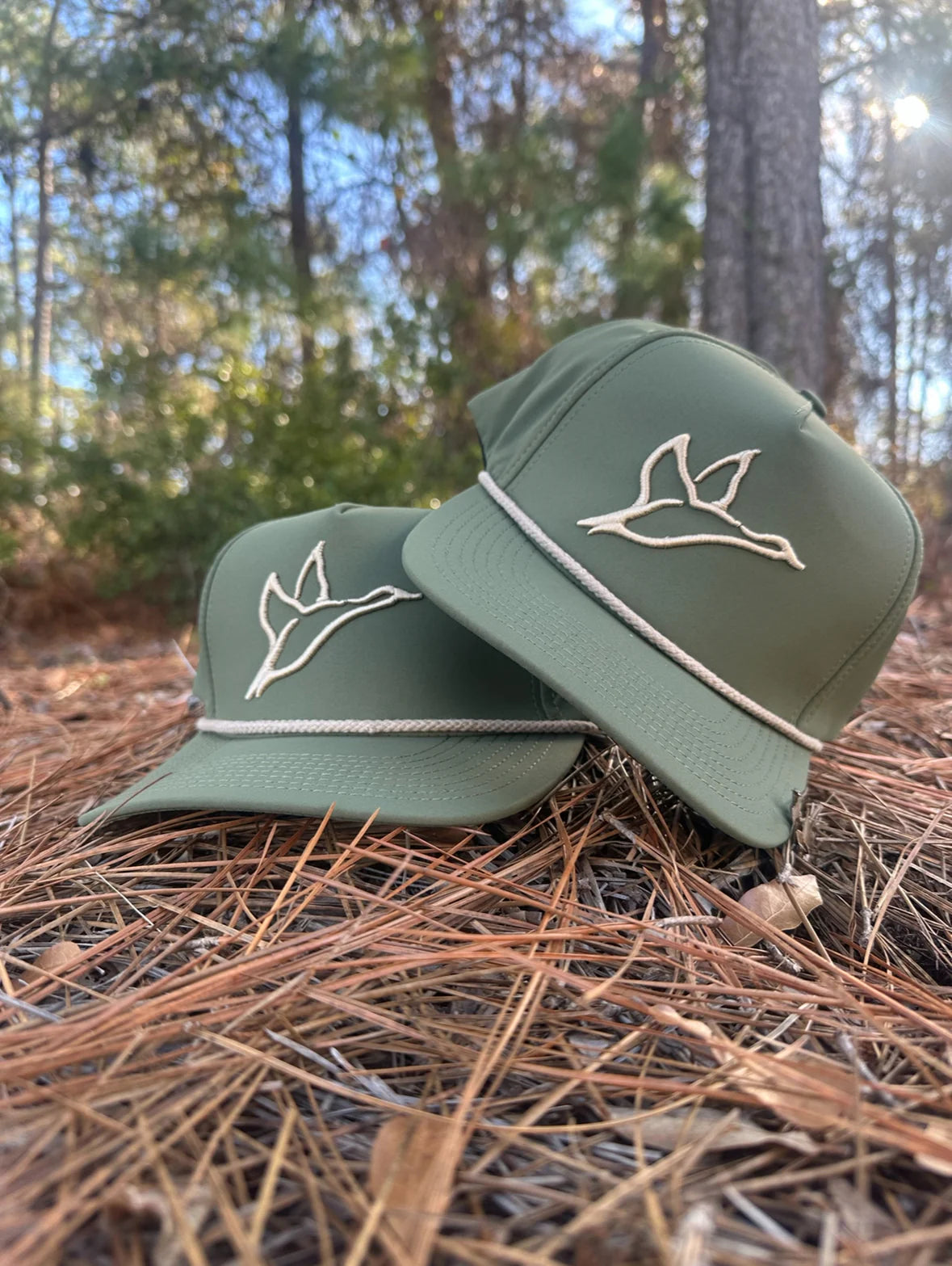 3D Duck Puff Waterproof Grinder Rope Hat | Green