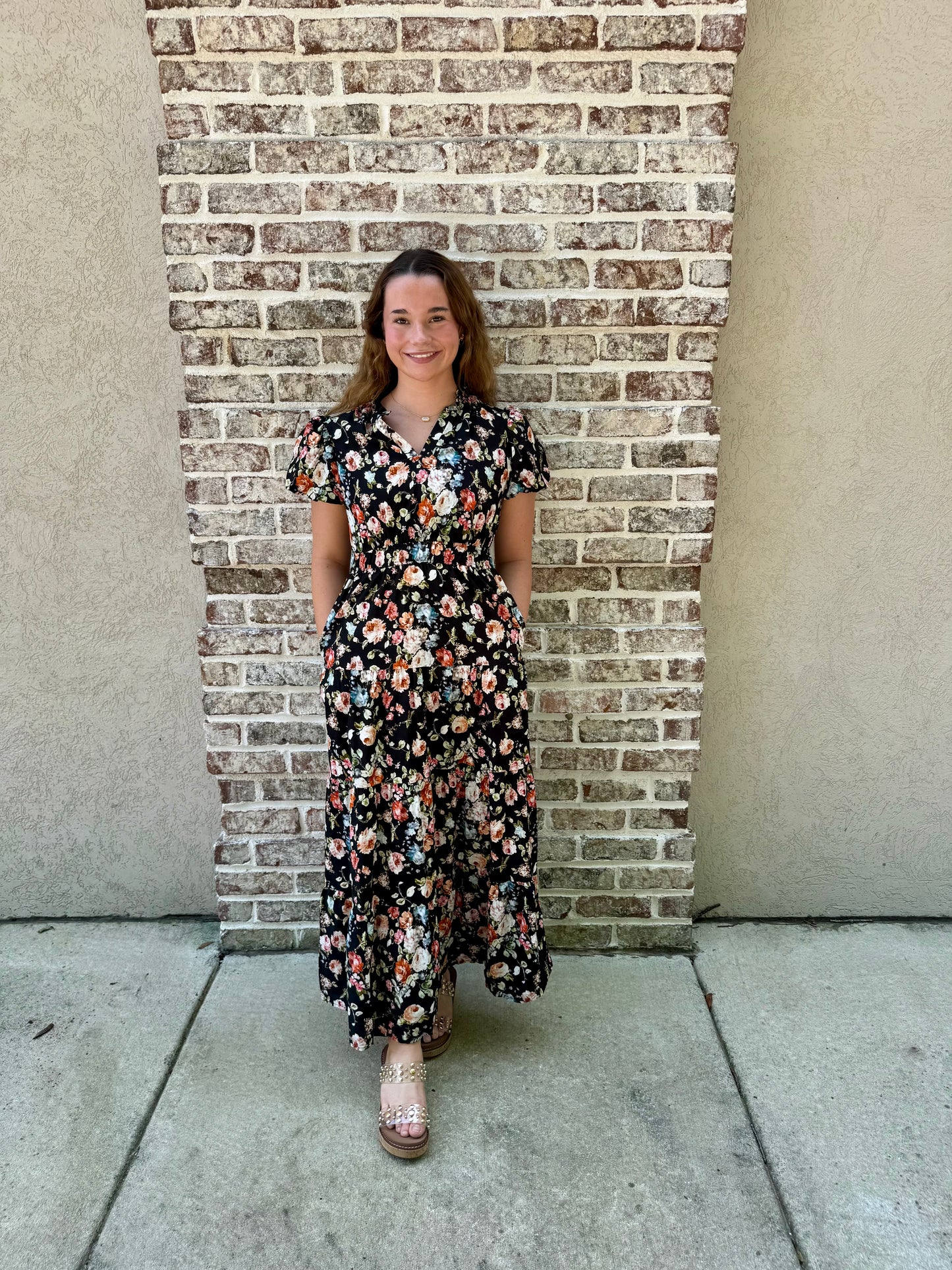 Floral Tiered Maxi Dress