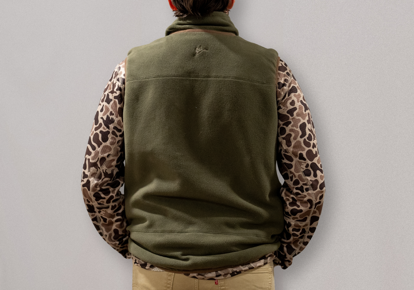 Flyaway Reversible Fleece Vest | Moss