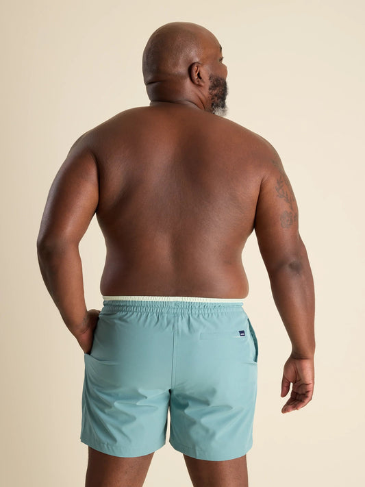 The Teal Breakers 5.5" Lined Classic Swim Trunk