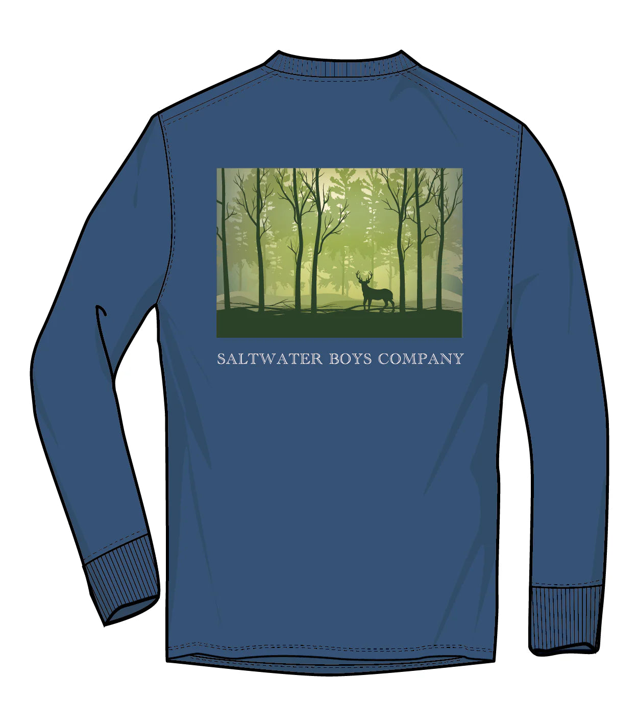 Youth Deer Long Sleeve Graphic Tee