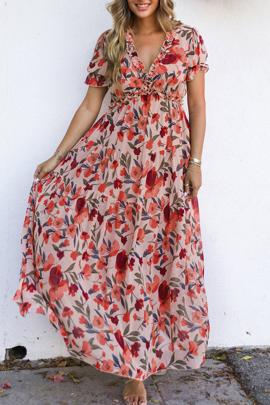 Petals & Promises Dress | Red