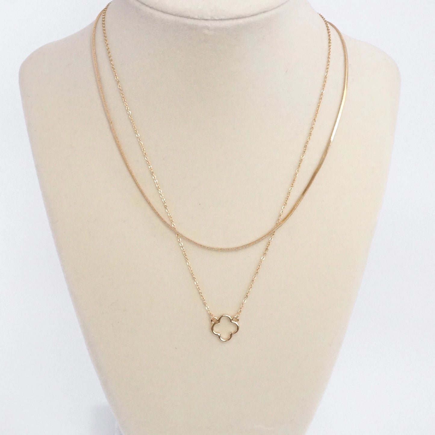 Layered Clover Necklace