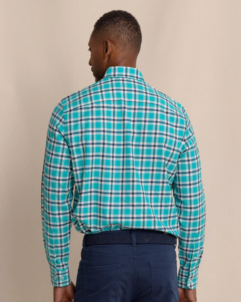 Beachrock Plaid Skipjack Sport Shirt | Spruce Shade