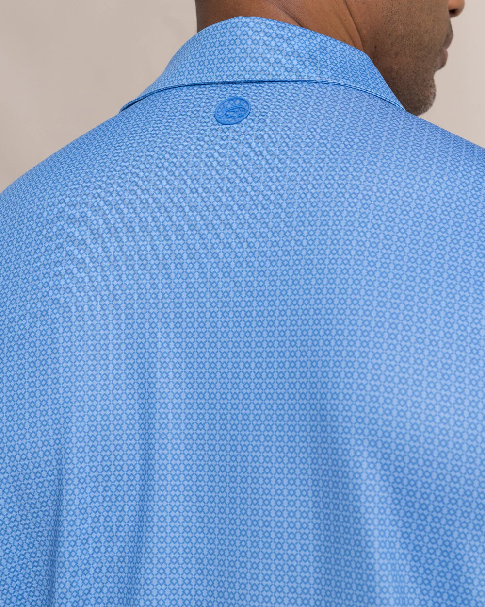 Driver Seaside Geo Printed Polo | Blue Stream