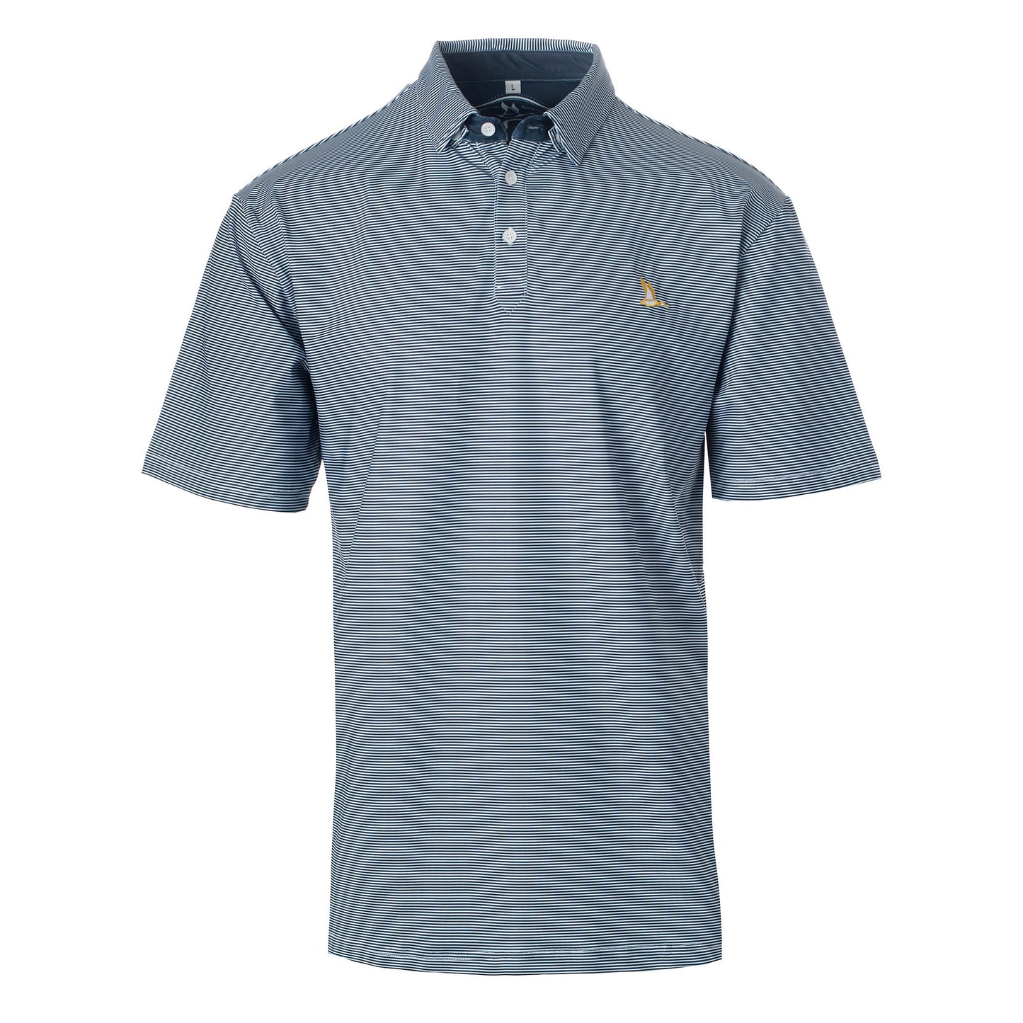 Roost Stripe Polo | Navy