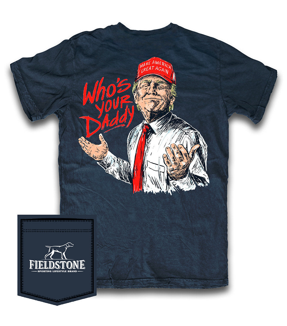 Who's Your Daddy Trump Pocket Tee