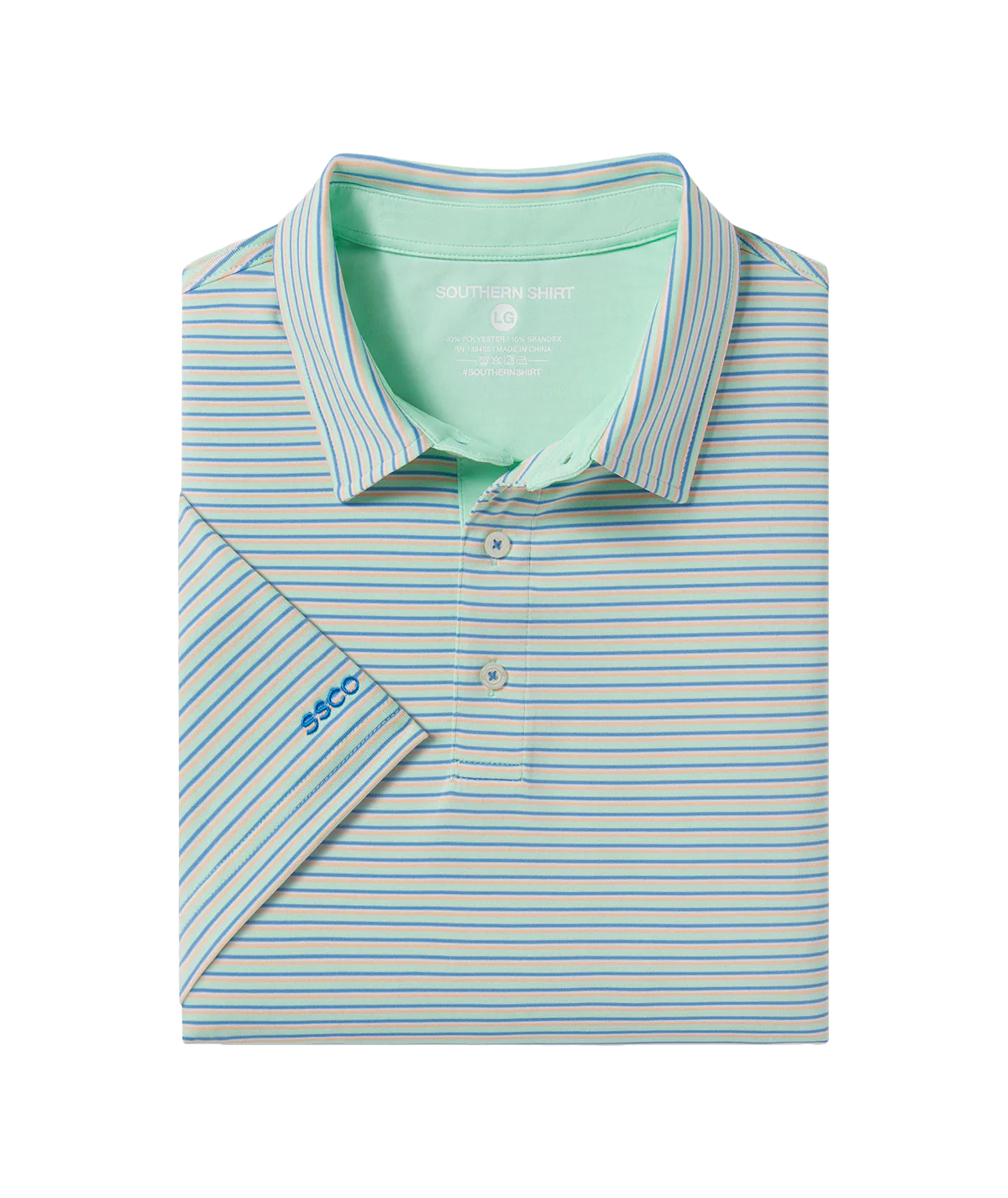 Crestline Stripe Polo | Tropical Twist