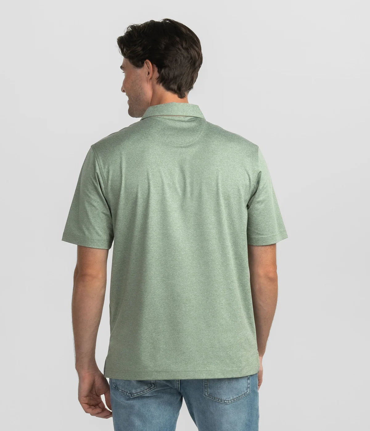 Grayton Heather Polo | Fairway Green