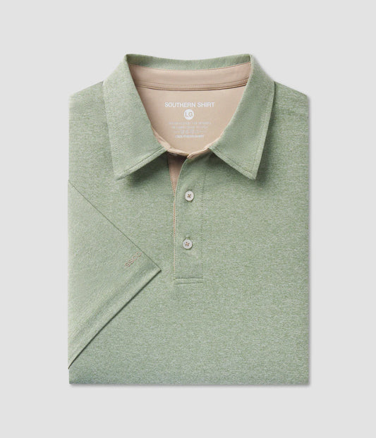Grayton Heather Polo | Fairway Green