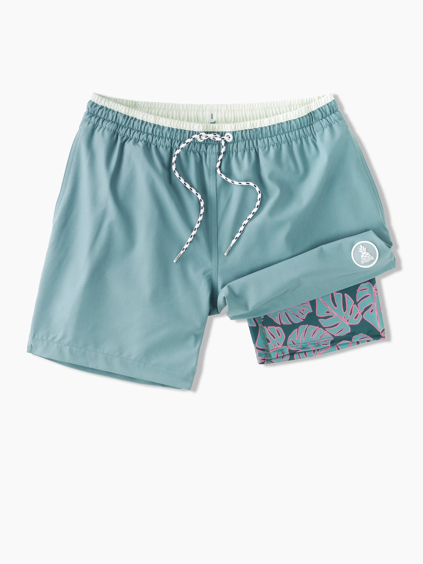 The Teal Breakers 5.5" Lined Classic Swim Trunk