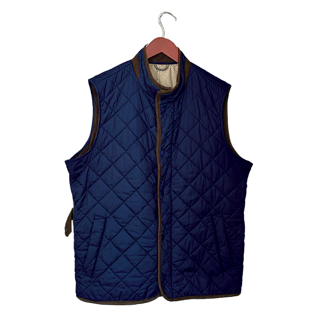 Classic Quilted Vest | Navy