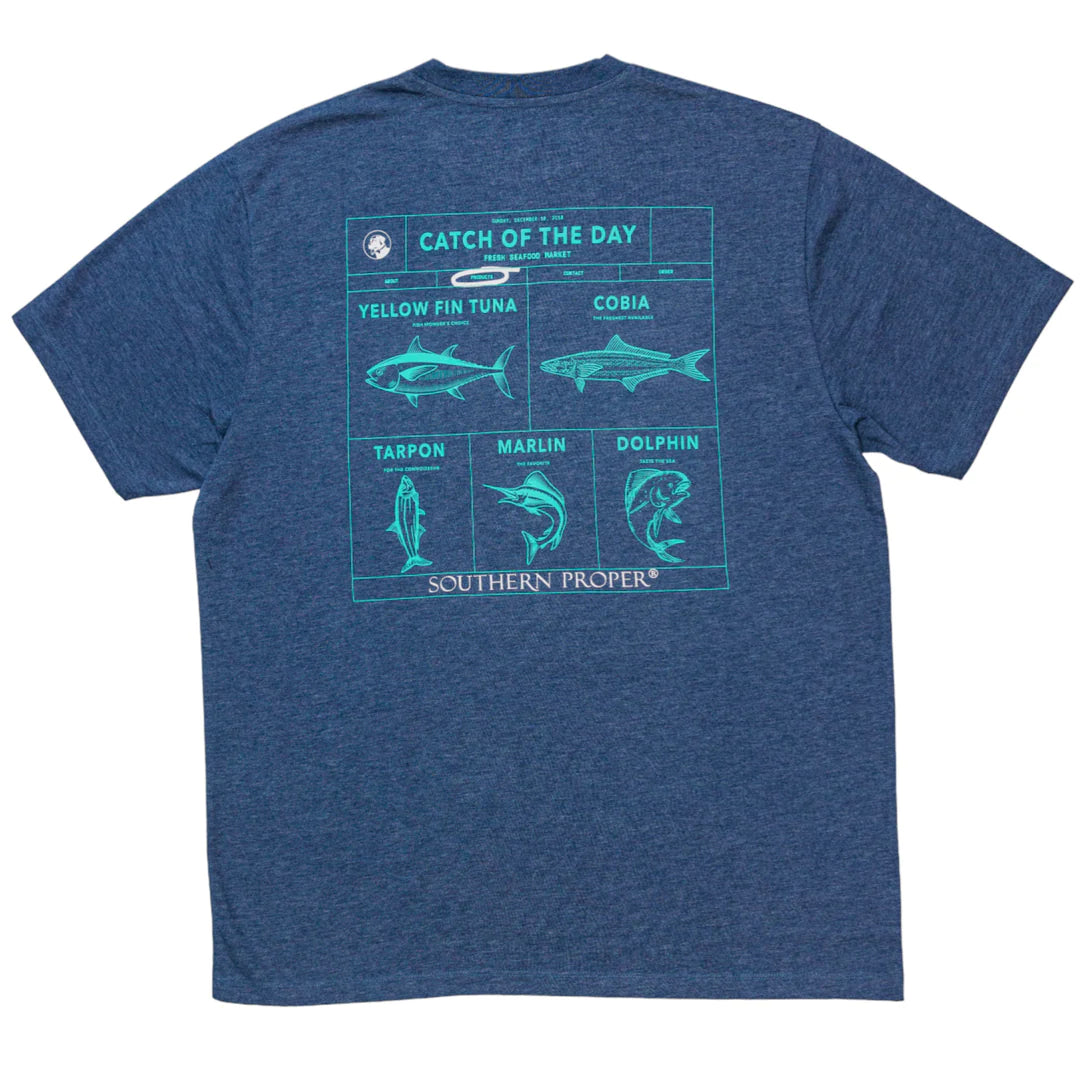 Catch of the Day Tee - Navy