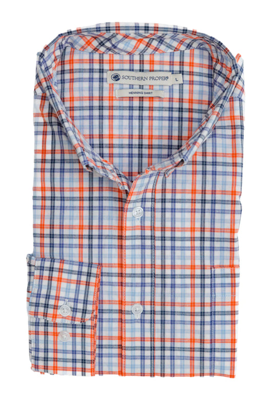 Perrier Henning Button Down - Pumpkin