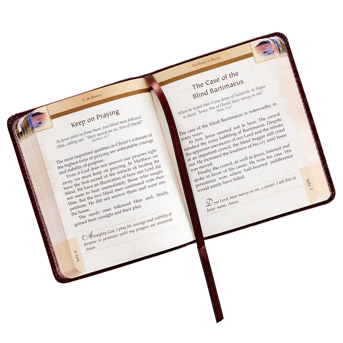 The Power of Prayer One Minute Devotions Faux Leather