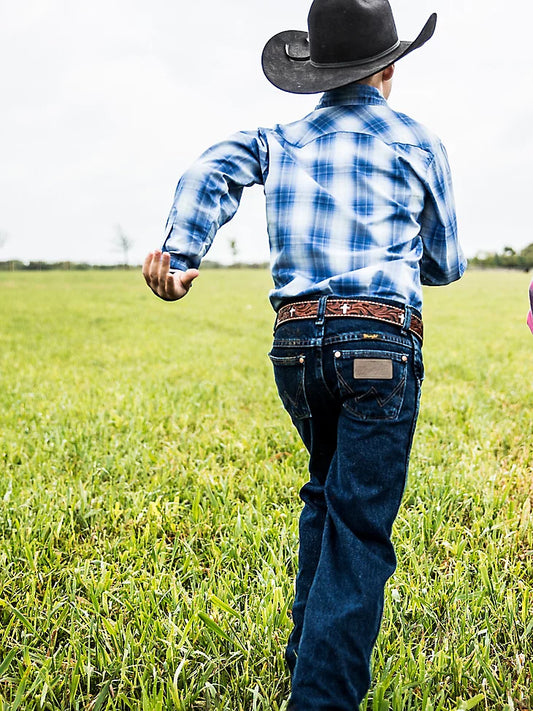 Boy's Wrangler Cowboy Cut Original Fit Jean - Dark Indigo