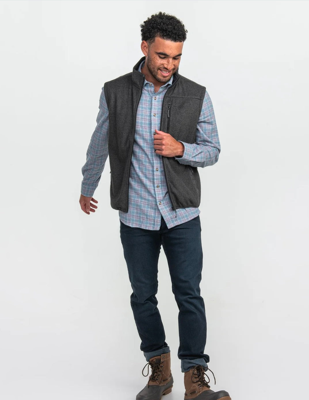 Stretch Twill Vest - Asphalt