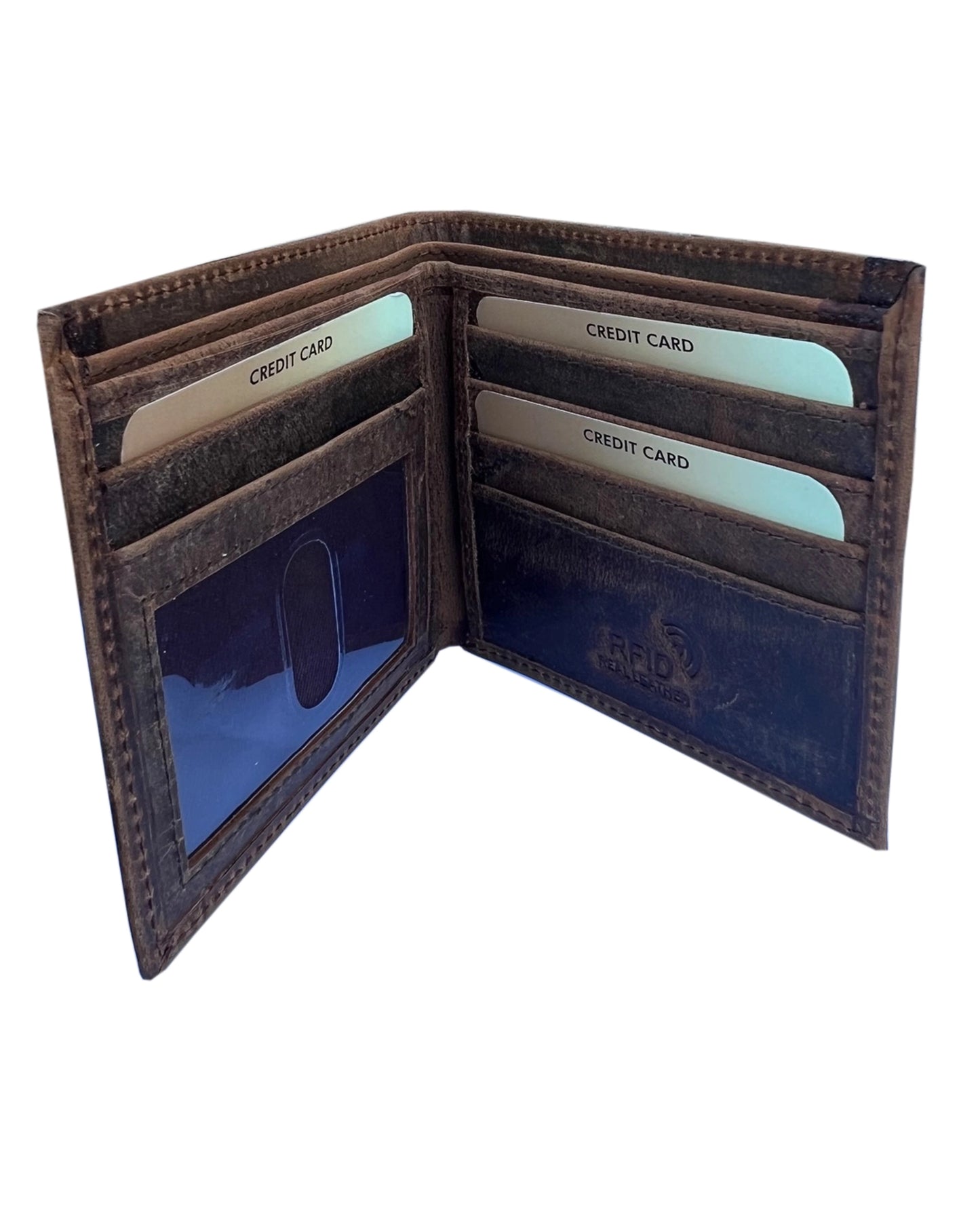 Buffalo Leather Bi-fold Wallet | Brown