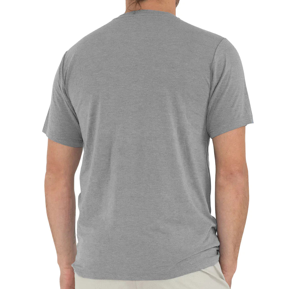 Bamboo Flex Pocket Tee Short Sleeve - Heather Graphite