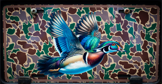 Wood Duck Vehicle Tag