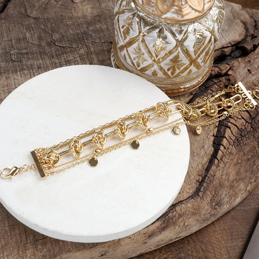 Chain Reaction Multi-Layer Bracelet