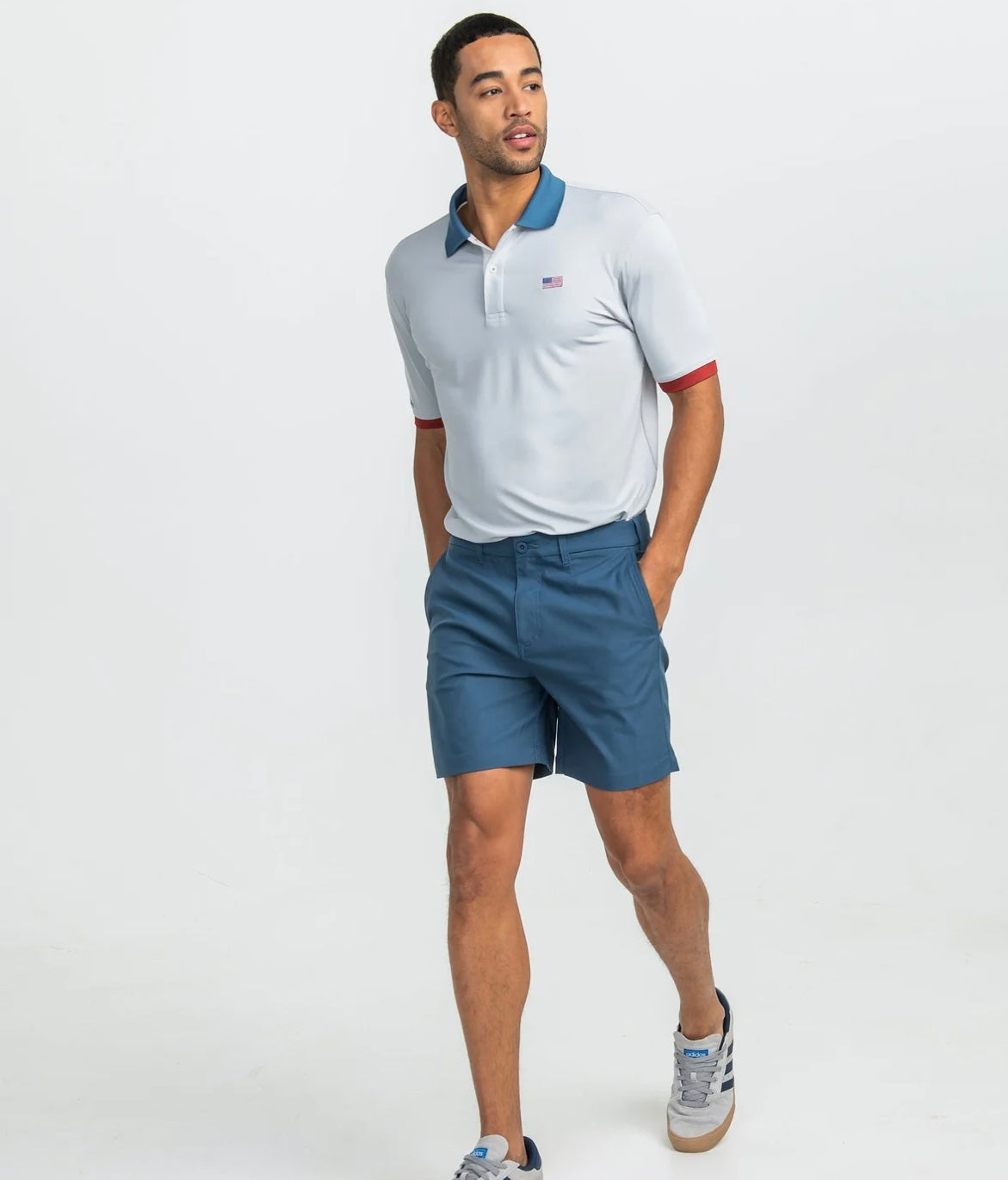 Clubhouse Performance Chino - Blue Shadow