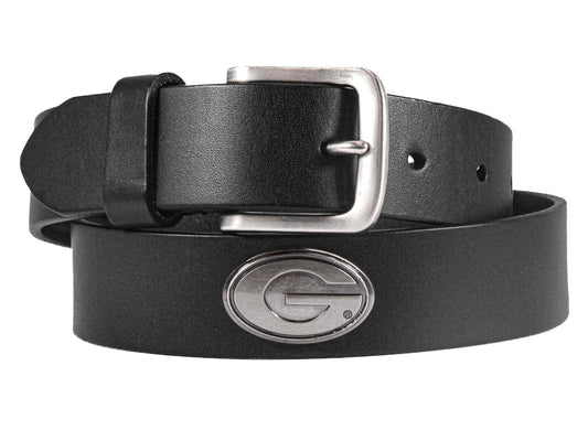 Georgia G Collegiate Leather Belt | Black