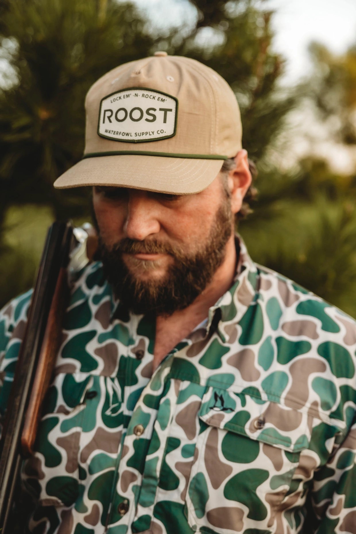 Roost Camo Button Down