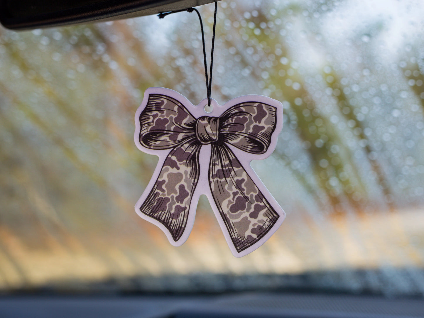 Duck Camo Bow Air Freshener | Black Ice