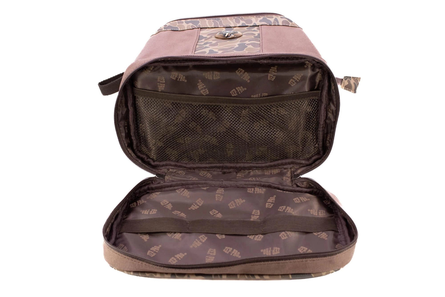 Buck Brown Waxed Canvas Old School Camo Toiletry Bag