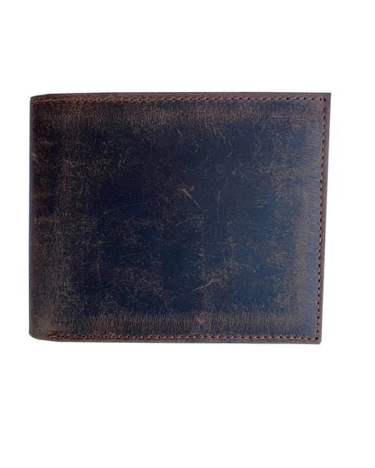 Buffalo Leather Bifold Wallet | Brown
