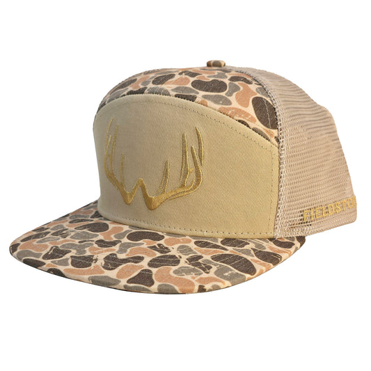 7 Panel Brown Backwoods 3D Puff Hat